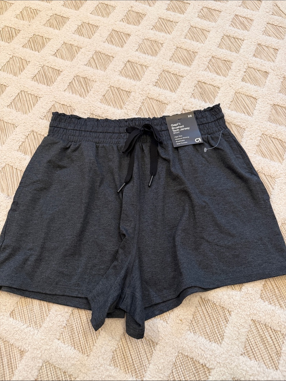GAP Women's Athletic Drawstring Shorts - Dark Charcoal